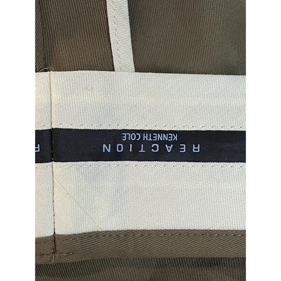 Kenneth Cole Reaction Pants Mens 40x32 Taupe Soft Operator Dress Flat Front - Picture 9 of 11